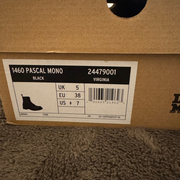 Dr. Martens Black Pascal Mono Boots - Picture 2 of 4